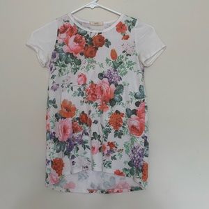Soprano Short Sleeve Floral Shirt Girl